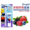 美国进口欧乐orajel儿童牙膏牙刷套装 芝麻街大鸟无氟可吞咽软毛