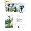 户外压铸庭院灯 简洁美观户外庭院灯 LED节能庭院灯