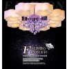厂家批发现代客厅灯圆形水晶灯LED吸顶灯大厅灯卧室灯饰灯具
