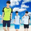 2016夏季男式短袖运动套装T恤纯棉运动服套头短套装球服厂家批发