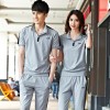 夏季运动套装男短袖情侣休闲跑步运动服女纯棉短袖长裤卫衣大码潮